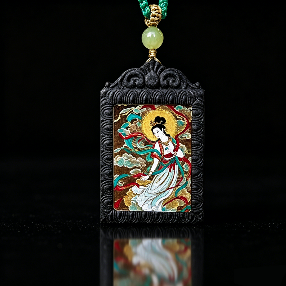 Sandalwood Incense Plaque — Moon Goddess Design | BEYUL