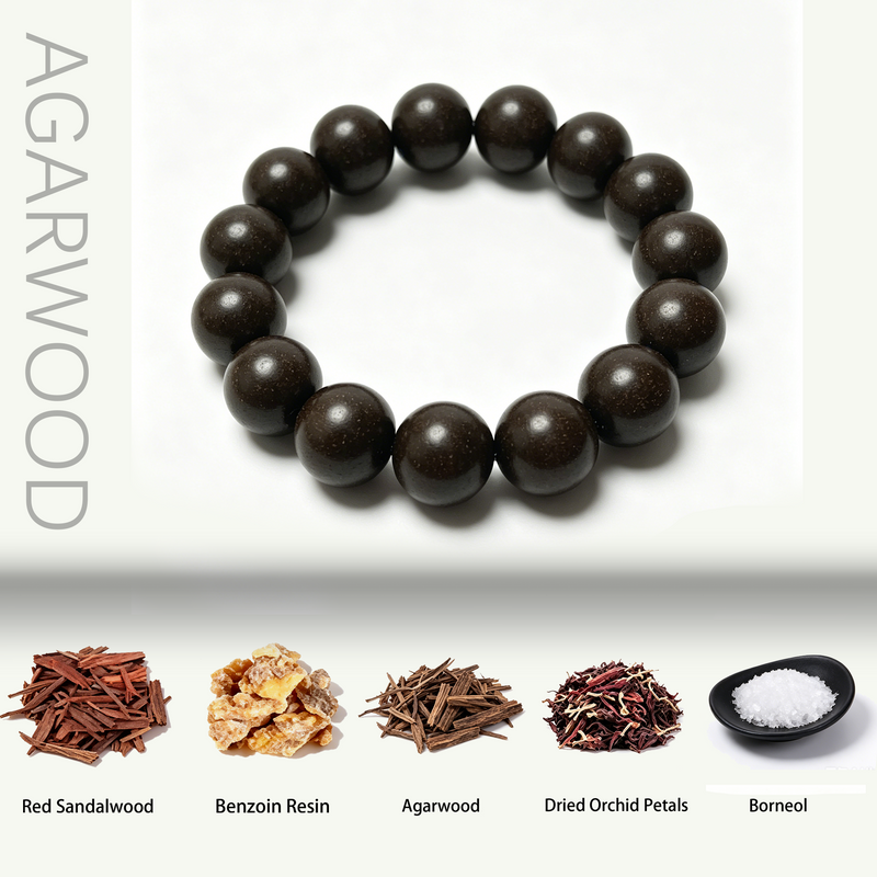 Meditation Mala Bracelet — Natural Incense Wood | BEYUL
